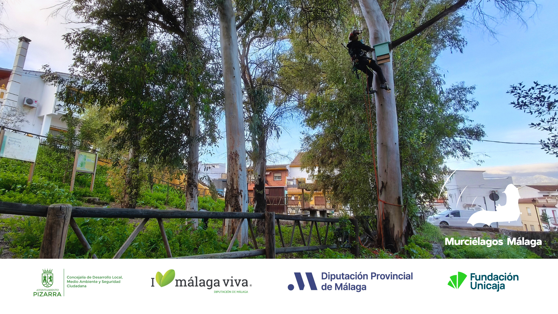 Actividad de Microclimas en Pizarra con refugios para murciélagos.